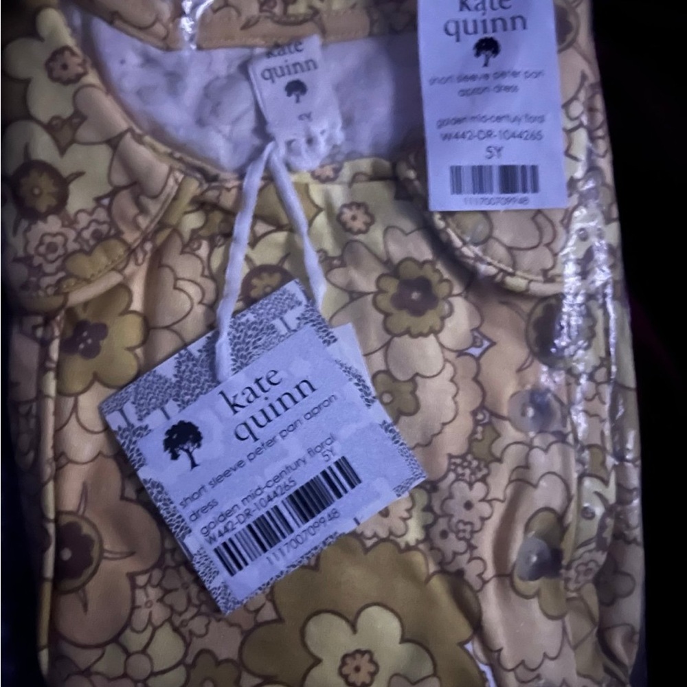 Kate Quinn 5 Year Golden Mid Century Floral Dress